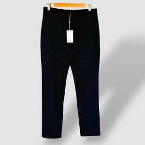 NEW Quince Ultra-Stretch Ponte Straight Leg Pants Black‎ Career Minimalist Large